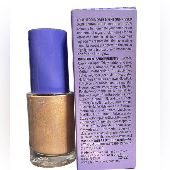 Youthforia Date Night Sunkissed Liquid Skin Enhancer - Illuminating - Picture 2 of 2